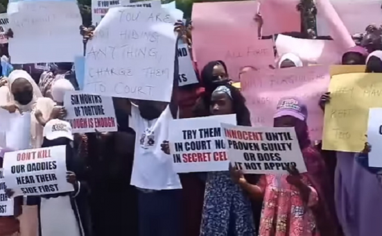 Relatives of Alleged Coup Plotters Protest in Abuja