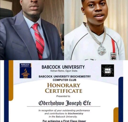 Babcock University Refutes Carter Efe's Claim of First Class Upper Degree, Describes Certificate as Fraudulent