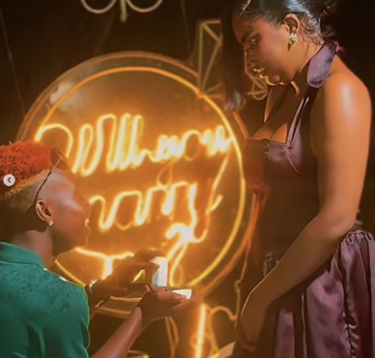 TikTok Personality Peller Proposes to Partner Jarvis in Ghana