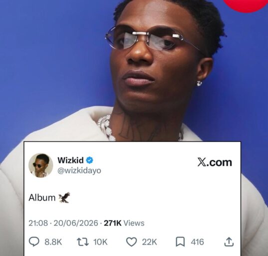 Wizkid Hints at New Album With Cryptic Social Media Post