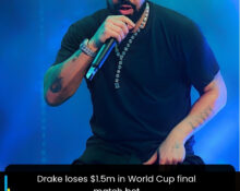 Drake loses $1.5m in World Cup final match bet