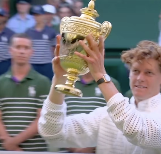 Sinner lifts second consecutive Wimbledon cup