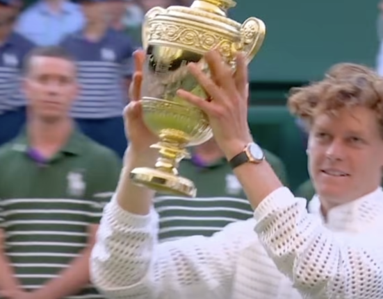 Sinner lifts second consecutive Wimbledon cup