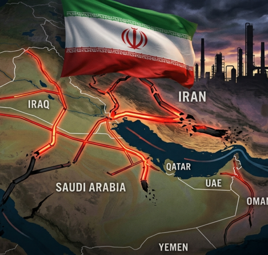 Iran threatens to halt all energy exports from the Middle East