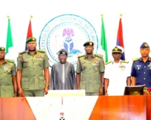 President Tinubu meets with military, intelligence chiefs 