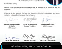 Infantino: UEFA, AFC, CONCACAF pen scathing open letter 